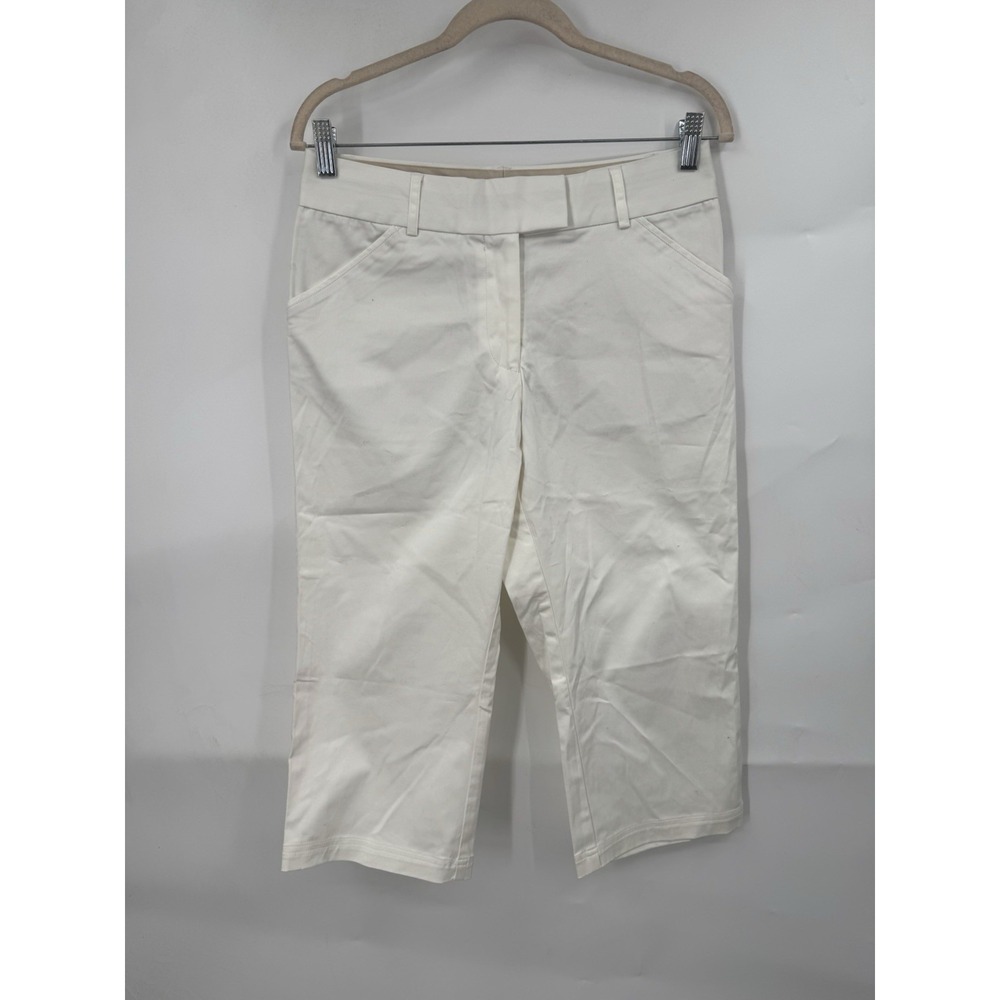 Peter Millar NEW Golf Capri Chino Pant Women 4‎ Ivory Preppy Tennis Pickleball